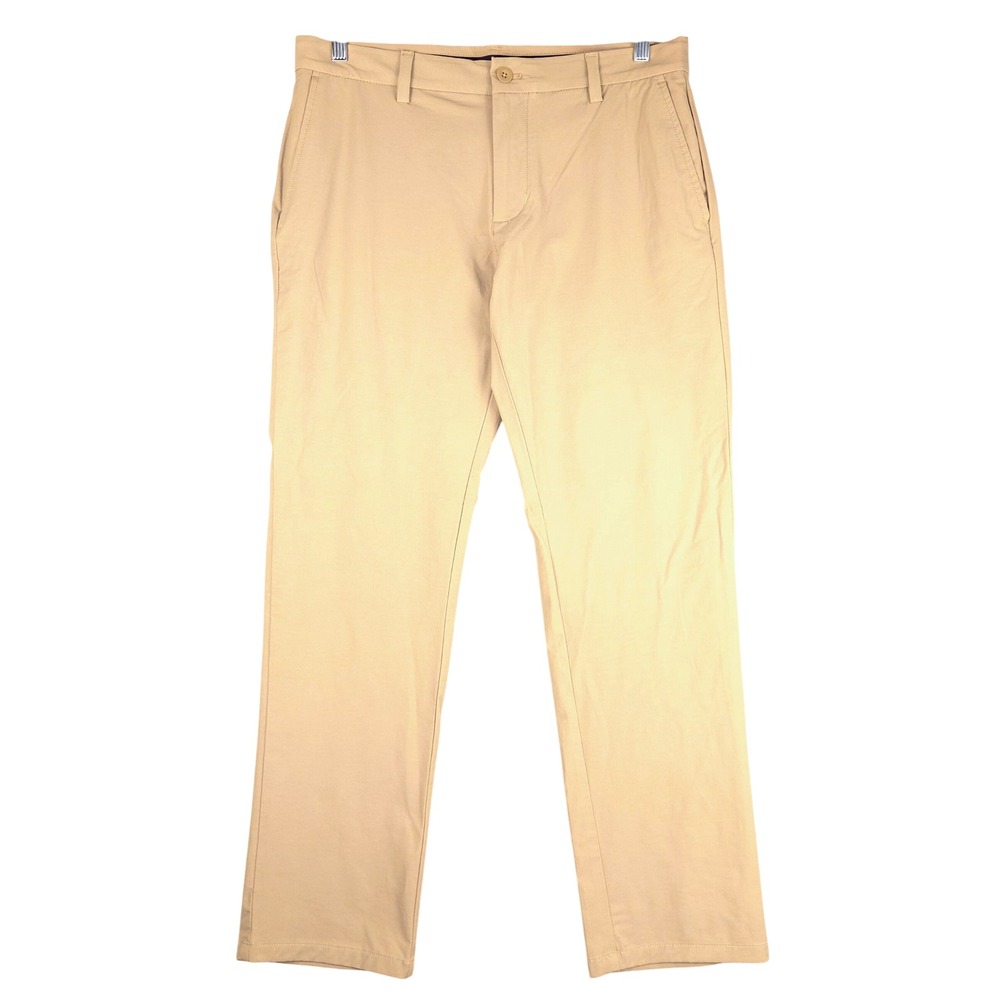 Vineyard Vines On-The-Go Pant Mens 33x30 Khaki Tan Performance Chino Stretch